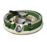 Gold-plated aluminium-shell resistor Circular Resistor 25W 50W 100W 200W 300W 2 3 5 100 200 1K Adjustable Potentiometer Wire Wound Porcelain Plate(100W 500 Ohm 84X44)