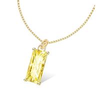 Gold Plated Birthstone Necklace November Birthstone Jewellery Cubic Zirconia Pendant Necklace Birthstone for Birthday Gifts Jewellery Gold Necklaces for Women Girls Birthday Christmas Thanksgiving