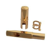 Gold-Plated Brass Eb Baritone Sax Mouthpiece 5-9 | Baritone sax, gold brass, Eb, sizes 5-9, clear tone, easy control(Gold Baritone 8)
