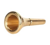 Gold Plated Brass French Horn Mouthpiece, Standard Size Rust Horn Mouthpiece for Concerts and Stage Performance with Rich Sound and Easy Installation