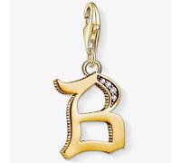 Gold Plated Cubic Zirconia B Charm 1608-414-39 Thomas Sabo Gold One Size