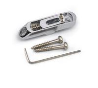 Gold Plated Electric Bass Bridge Kits 4 Separate Bridges with Brass Saddles Included for Luthiers and Musicians Through Body String Bass Bridge