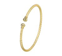 Gold Plated Embroidered Line Open Bracelet Elegant Women's Embroidered Square Bracelet Fashionable And Simple Design Showing Charm Perfect For A Variety Of Occasions. Running Watch (Gold, One Size)