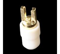 Gold-Plated Fork-Shaped Insulated Terminal - High-Resistance Embedded Connector for Reliable Electrical Connections(50 Number)