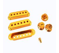 Gold Plated Guitar Pickup Cover and Knobs Switch Tip Set