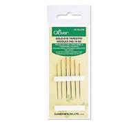 Gold-plated half-length sewing needles no.12
