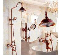 Gold-Plated Head Set Copper Hot And Cold Mixing Faucet,Pink