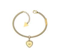 Gold Plated Heart Bracelet with Crystals by Guess Gold