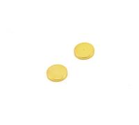 Magnet Expert 12mm dia x 2mm thick Gold Plated Polarity Magnet - Dimple On North Face ( Pack of 2 )