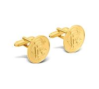 Gold Plated Rangers FC Cufflinks - J2926