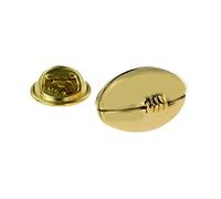 Gold Plated Rugby Ball Sports Lapel Pin Badge. X2AJTP880