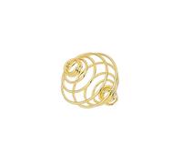 Gold Plated Spiral Wire Bead Cage Pendants - 14mm (PK5)