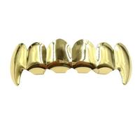 Gold Plated Teeth Grill Classic Design for Cultural Expression Oral Fashion Accessory Unisex Style