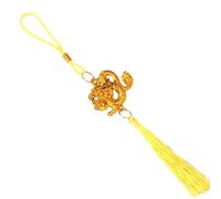 Gold-Plated Year Of The Dragon Pendant Made Of Plastic For Festive Home Styling And Thematic Visual Coordination(yellow)