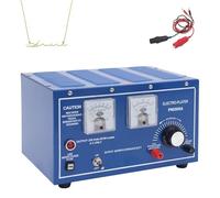 Gold Plating Machine with Ammeter and Voltmeter, Adjustable Voltage Electroplating Rectifier for Copper Nickel Chromium