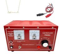 Gold Plating Machine with Ammeter and Voltmeter, Adjustable Voltage Electroplating Rectifier for Copper Nickel Chromium