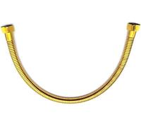 Gold Plumbing Pipe,Golden Plumbing Hose 1/2 Angle Valve Connector, Stainless Steel Toilet Hose for Bathroom,Tubing Fittings Length 50cm