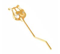 Gold Portable Sax Marching Lyre Clamp 4x4mm Square Stem Holder