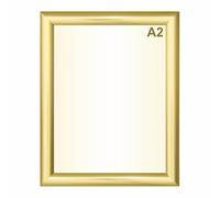 Gold Poster Snap Frames - A1,A2,A3,A4 Pack of 10 (A2)