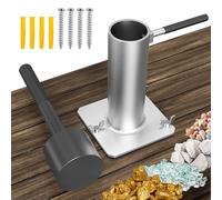 Gold Prospecting Rock Crusher Can Crusher - Frit Maker, Glass Breaker, Heavy-Duty Ore Crusher for Mining, Gold Panning, and Rockhounding Enthusiasts