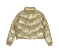 Gold Puffer Jacket with Coin Zip - female - Karl Kani - Winter Jackets - Yellow - S - Jackets S