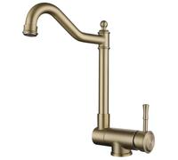 Gold Pull-Down Kitchen Faucet, Stainless Steel Single Handle Sink Mixer Tap, Compact Design for RVs and Small Spaces, and Stylish Kitchen Fixture