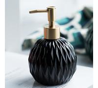 Gold Pump Shampoo Dispenser For Shower, 400ml - Black