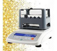 Gold Purity Test Analyzer Machine, Gold and Silver Density Meter, Digital Electronic Gold Purity Tester Meter, Battery + Power Dual Mode, Front Level, 0.001~99.999g/cm³ Density Range MDJ-1200A