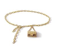 Gold Purse Belt Mini Waist Bag for Women
