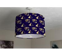 gold pyramid eye of horus ceiling lamp shade Benjamin Tate Design Natural One Size