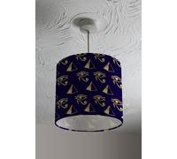 gold pyramid eye of horus ceiling lamp shade Benjamin Tate Design Natural One Size