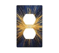 Gold Ray Art Unbreakable Polycarbonate Switch Plate-1 Gang Screwless Wall Plate for Home Office