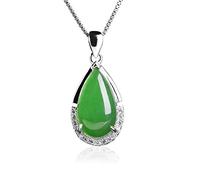 Gold Real Natural Jade Teardrop Pendant, Ethnic Style Hollow Inlay Design, Elegant Jade Gift for Her Happiness
