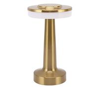 Gold Rechargeable Table Lamp, Gold Lamps for Nightstand Acrylic, Metal Gold Bedside Lamp with 3 Difference Lights for Your Daliy Life