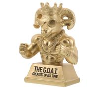 Gold Resin Goat Trophy Award for Team Recognition and Desk Decor | Detailed Golden Finish, Stable Upright Base, Teacher Office Display, Employee Club Shelf Accent