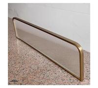 Gold Restaurant Countertop Low Fence Divide - Privacy Partition for Commercial Seating, 1.3m x 60cm Enclosure Panel, Ideal for Dining Spaces and Cafés