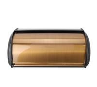 Gold Retro Metal Bread Bin Box Large Capacity Kitchen Storage Container