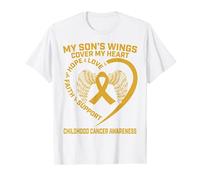 Gold Ribbon Childhood Cancer Awareness Loss of Son Memory Of T-Shirt