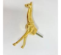Gold Safari Animal Iron Metal Drawer Knobs (Hook, Giraffe)