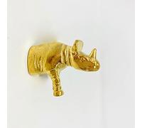 Gold Safari Animal Iron Metal Drawer Knobs (Knob, Rhinoceros)