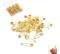 Gold Safety Pins, 100 Pcs 1.5 inch/38 mm Sewing Safety Pins for Clothes for Crafting, Quilting, Knitting, Sewing