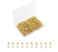 Gold Safety Pins Small,0.75 Inch Mini Safety Pins for Clothes,Rust Resistant Nickel Plated Steel Set for Crafting, Sewing, Rimming Fastening Clip Button for Garment Hang Tag 120pcs/box