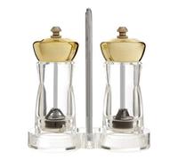 Gold Salt and Pepper Mill Set on Stand | Cody