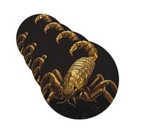 gold scorpion Car Air Freshener Cards for Women Men 4 Pack Cute Car Accessories Long Lasting Scent Car Diffuser Hanging Auto Aromatherapy Tablets Car Fresheners Gifts