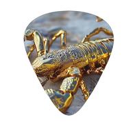 Gold Scorpion - Guitar Picks-12 Pack Includes Thin, Medium & Heavy Gauges, Best Gift for Guitar Lovers
