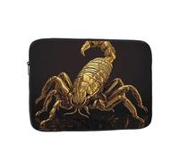 Gold Scorpion Laptop Case 10 inch, Shockproof Protective Computer Sleeve Cover Water Resistant Laptop Bag Carrying Tablet Cover Briefcase Handbags Gifts for Men Women
