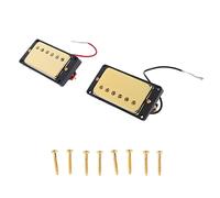 Gold Sealed Humbucker Pickup Set for Les Paul Guitars - Enhanced Output and Classic Warm Sound