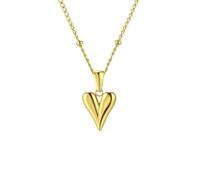 Gold seashell, turtle, and starfish pendant necklace, stainless steel, simple and stylish seashell beach look, suitable for any occasion or everyday wear, 1 piece. (love)