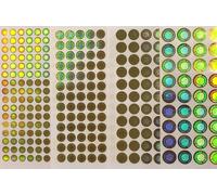 Gold Security Warranty Hologram Stickers - Genuine Tamper-Proof Void If Removed Sealing Labels, Adhesive for Authentic Protection (15mm, 100PCS)