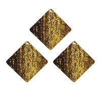 Gold Sequin Sparkle Car Air Freshener, 3 Pcs Rhombus Hanging Air Freshener Cards, Long Lasting Fragrance Scented Cards for Car, Home, Office Black-style